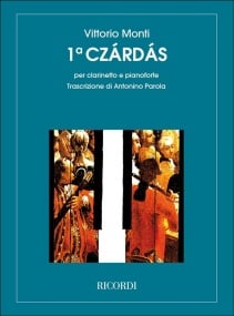 Monti: Czardas No. 1 for Clarinet & Piano published by Ricordi